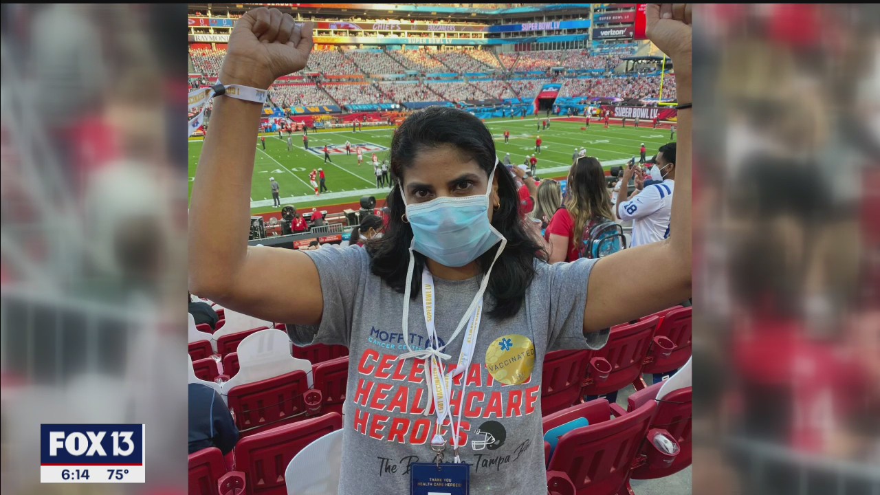 Healthcare workers celebrate historic trip to the big game