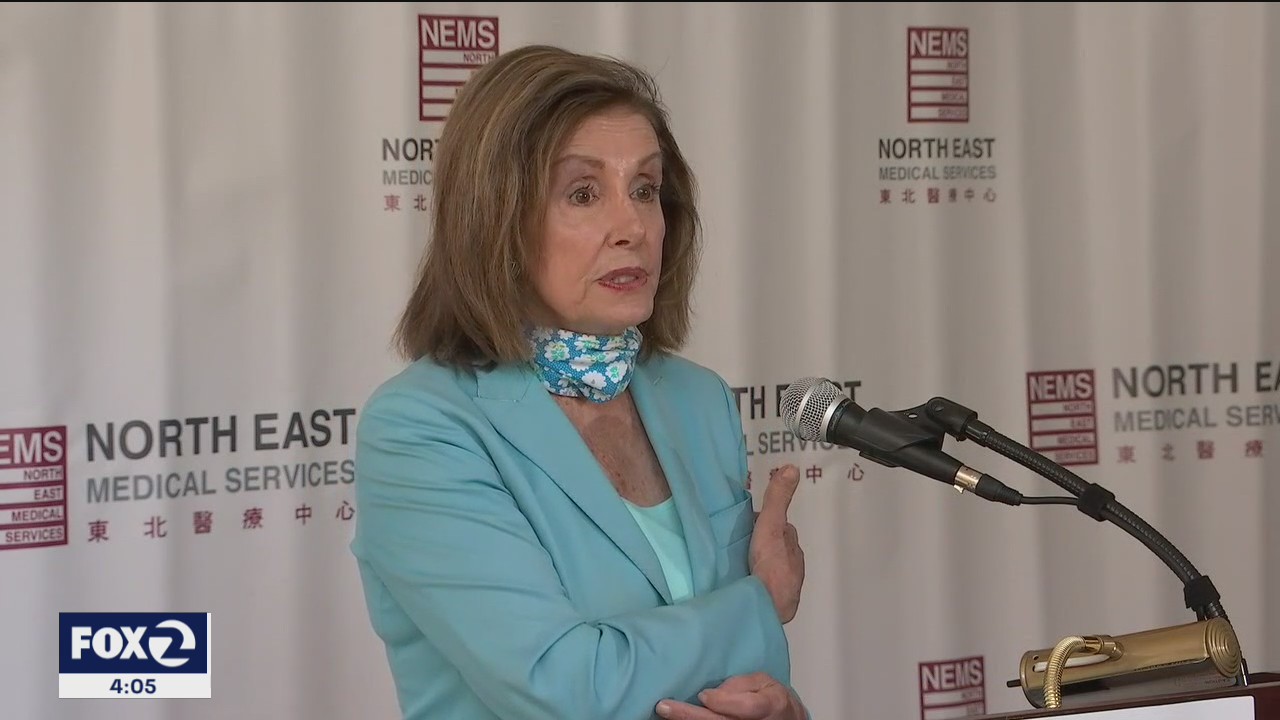 Pelosi joins SF health officials to tout Biden's American Rescue Plan