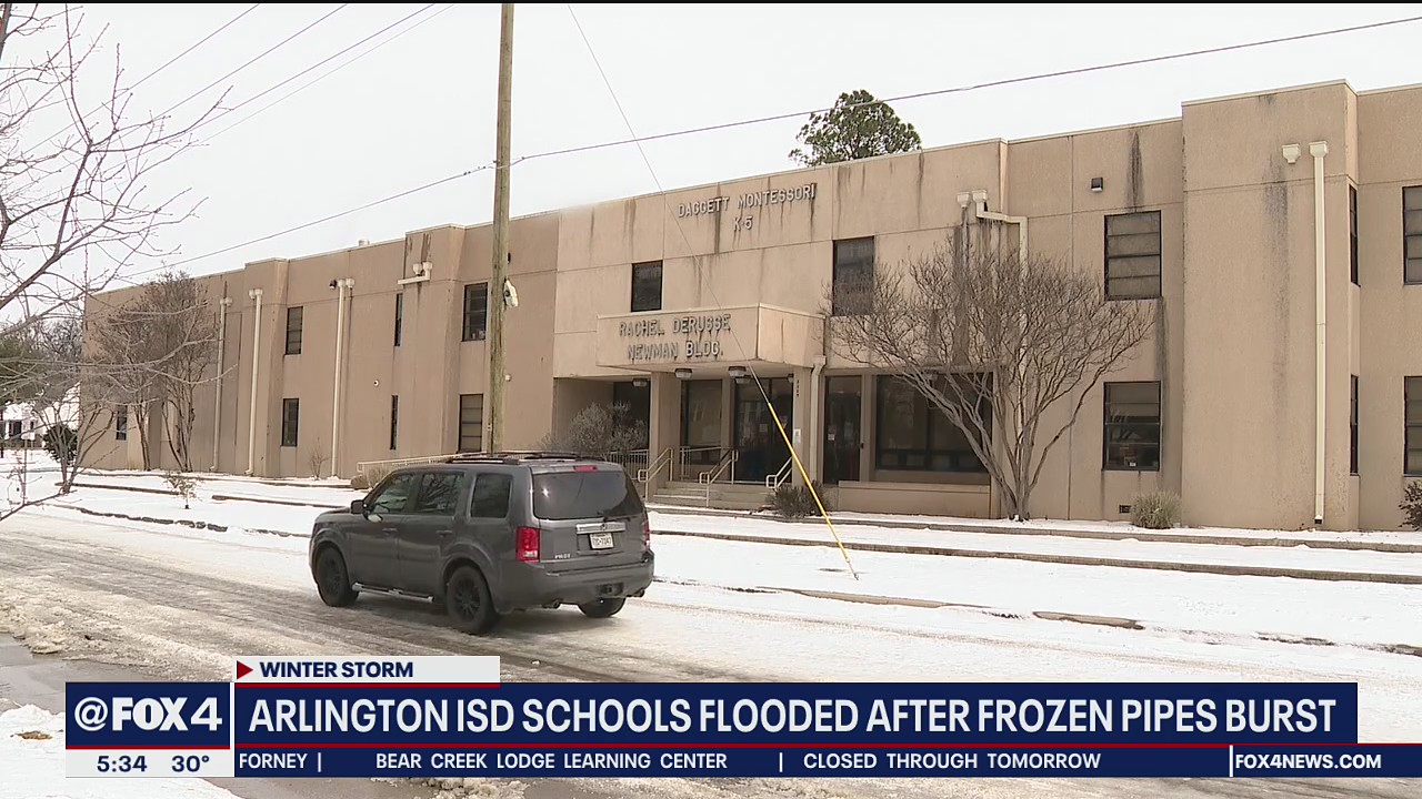 North Texas school districts dealing with broken pipes, water-damaged campuses