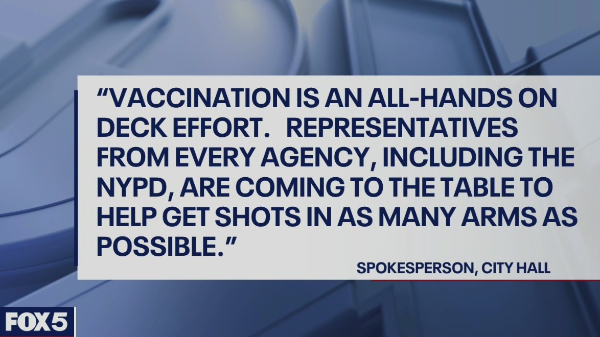 NYPD joins vaccination effort