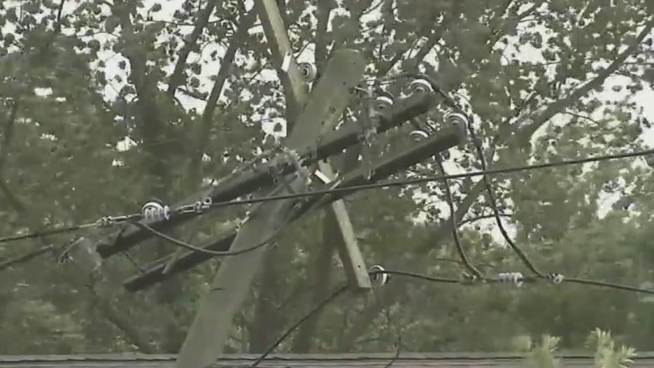 Tropical storm damage in New Jersey