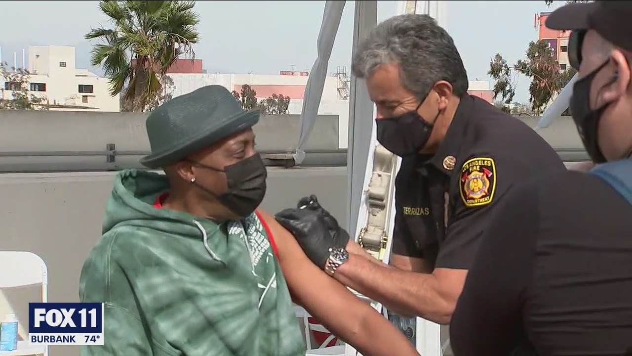 Celebrities get vaccinated at USC, encourage everyone to get one