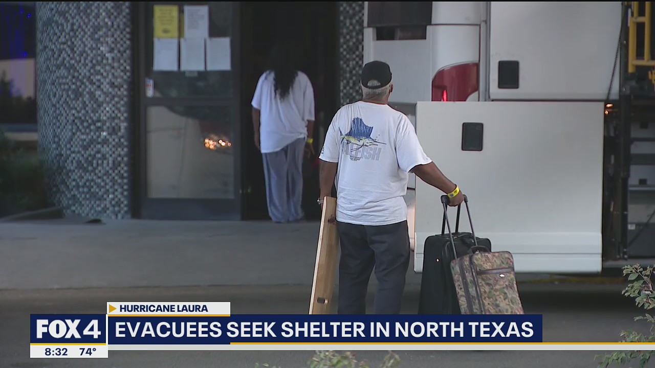 Hurricane Laura evacuees seek shelter in North Texas