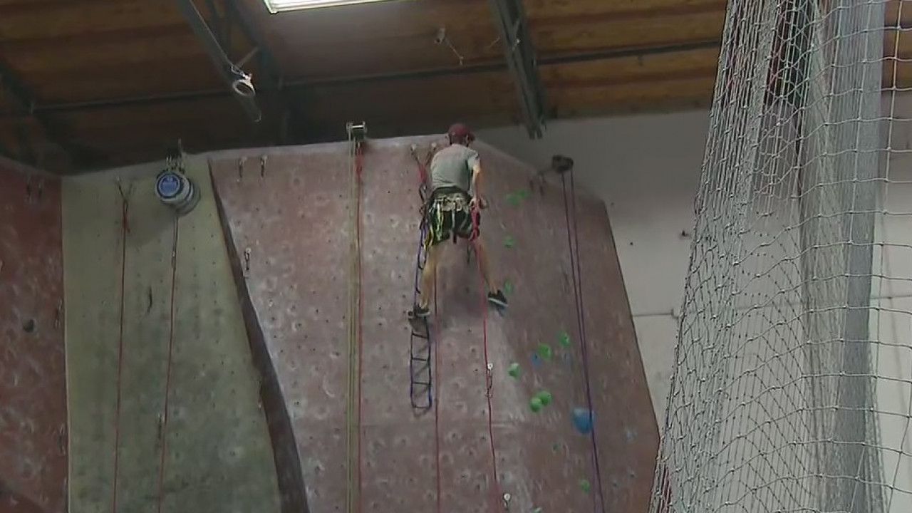 Rock climbing gym defying state pandemic order