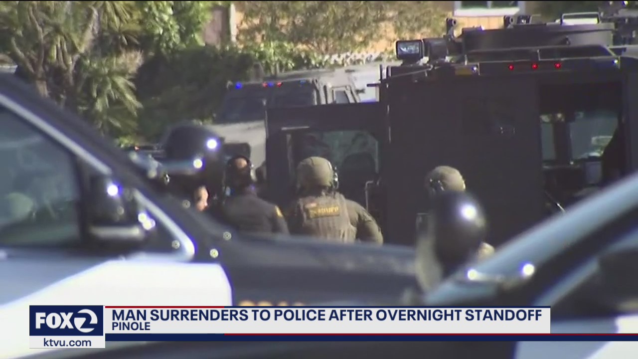 Pinole man in custody after standoff, dog killed