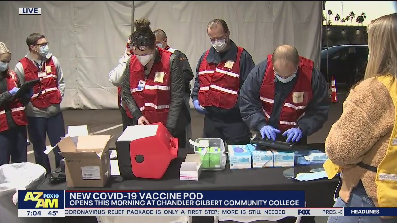 New COVID-19 vaccine pod opens at Chandler Gilbert Community College