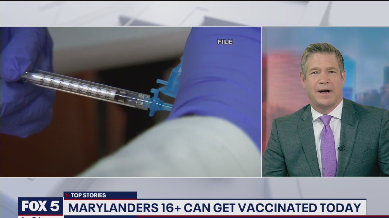Maryland residents 16 and older now eligible for COVID-19 vaccine