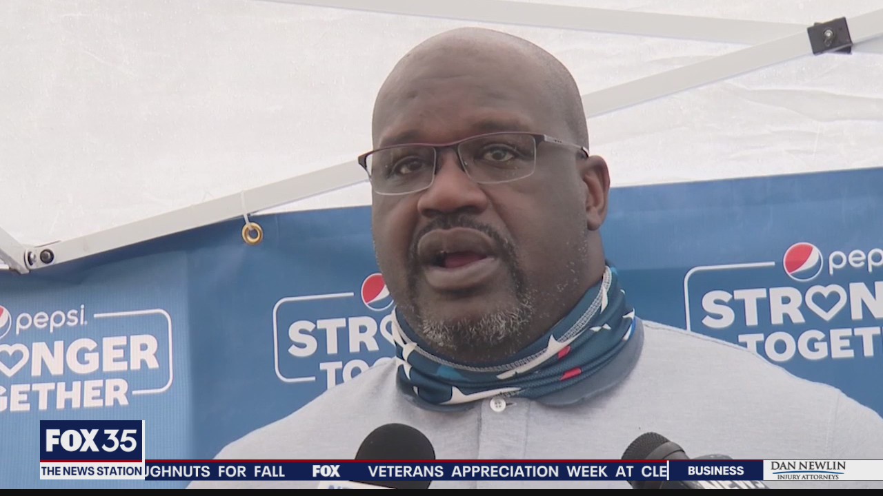Shaq back in Orlando to help break ground on new basketball court