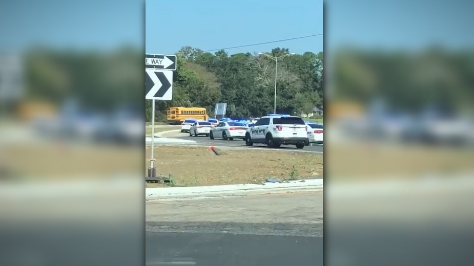 Police chase ends after school bus crashes; boy arrested