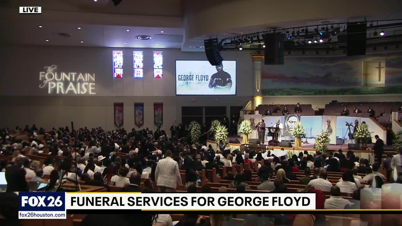 Rev. Al Sharpton speaks at George Floyd funeral