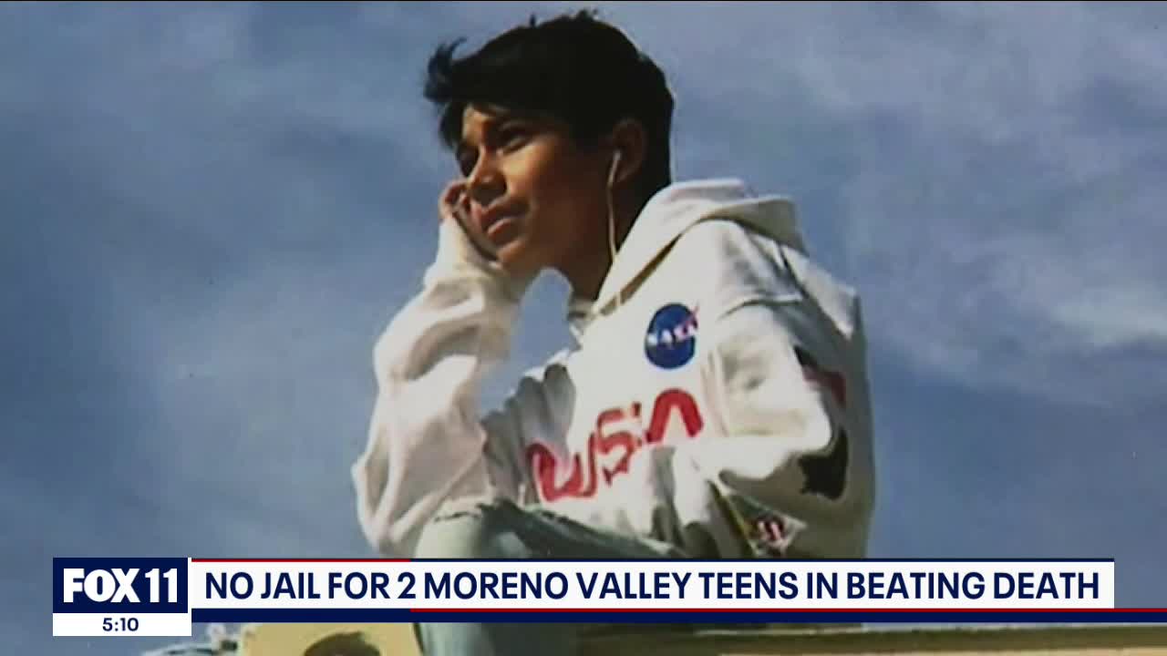 Two teens won't face jail time for deadly attack on Moreno Valley boy