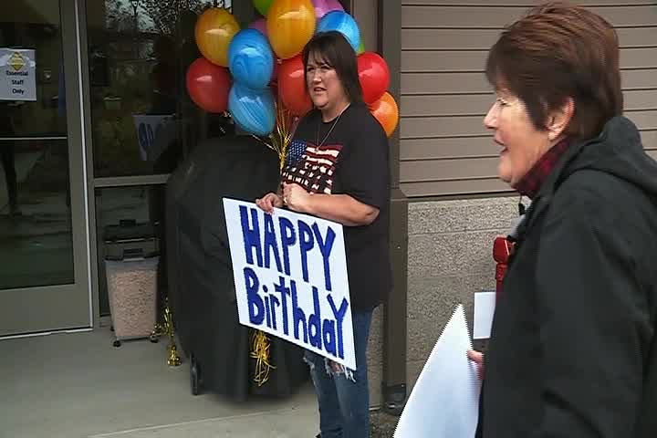 Veteran who survived COVID-19 celebrates 104th birthday