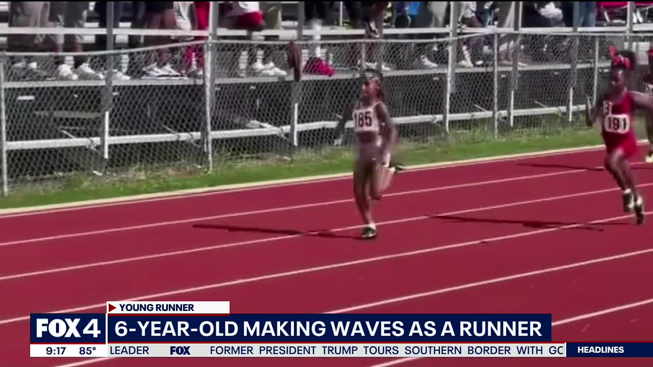 DeSoto 6-year-old making waves as a runner, heading to national championships