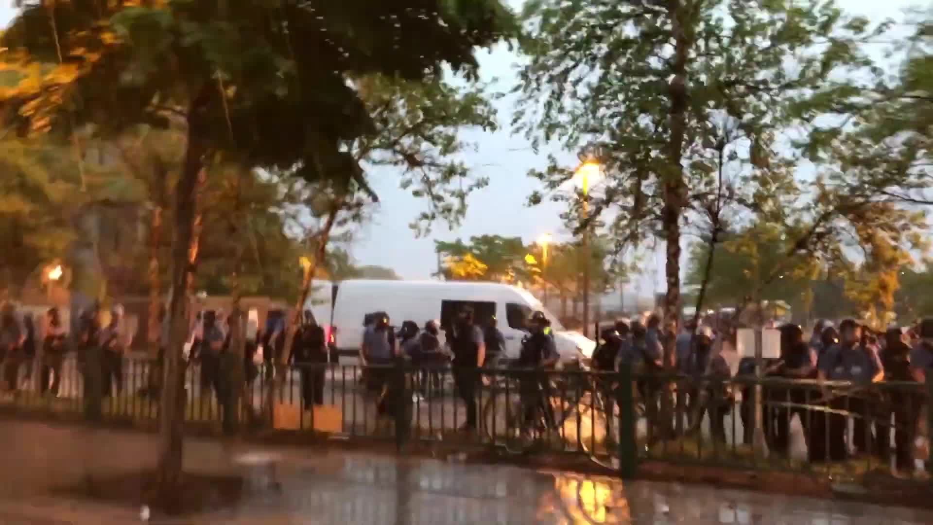 Minneapolis police fire tear gas at Third Precinct protest