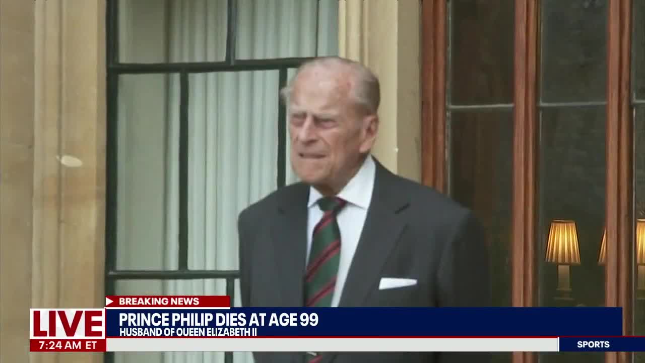 Prince Philip, Duke of Edinburgh and Queen Elizabeth II's husband, dies at 99
