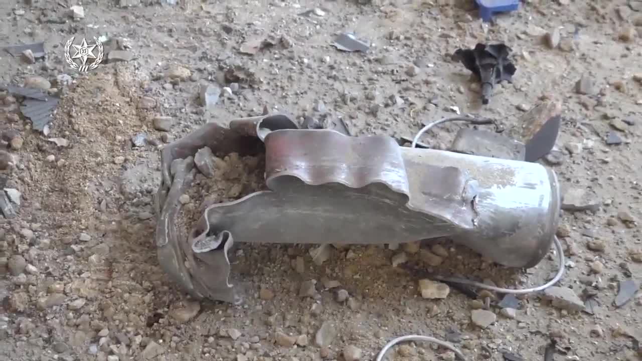 Israel police survey damage in Ashkelon after rocket strike