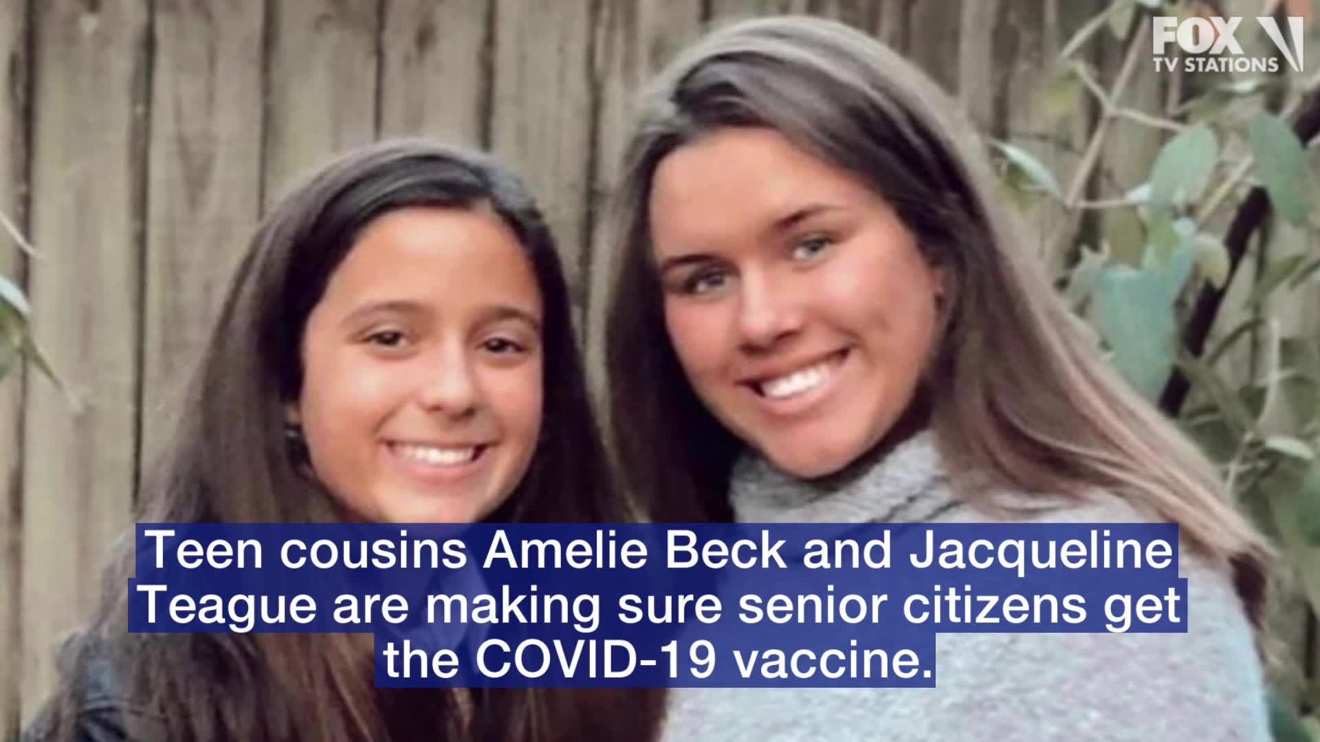 Teen cousins help senior citizens get COVID-19 vaccine
