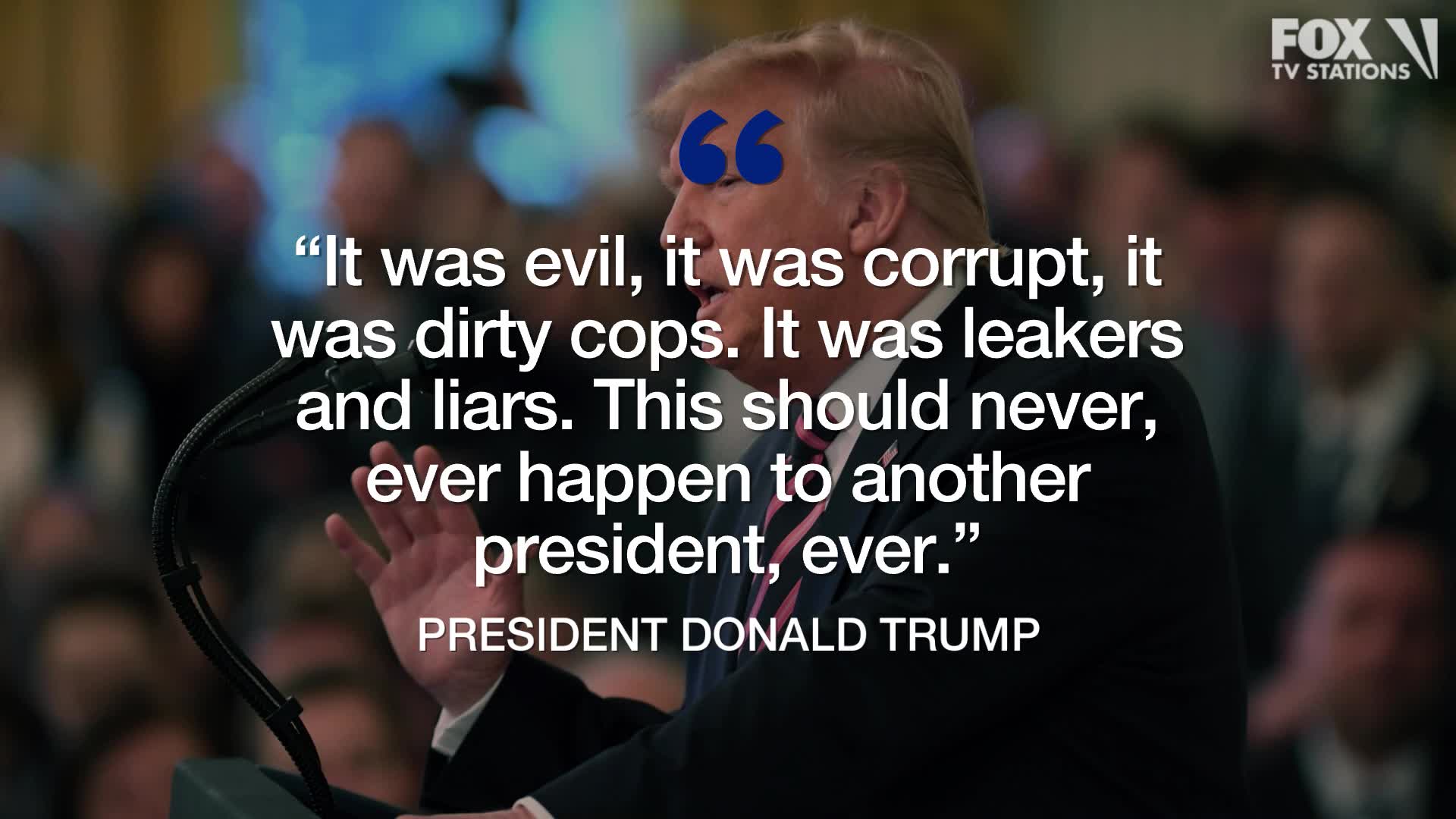 Trump declares 'total acquittal' in his impeachment 'victory' speech