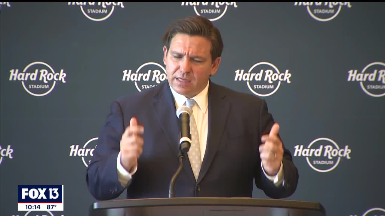 DeSantis encouraged by downward COVID-19 numbers