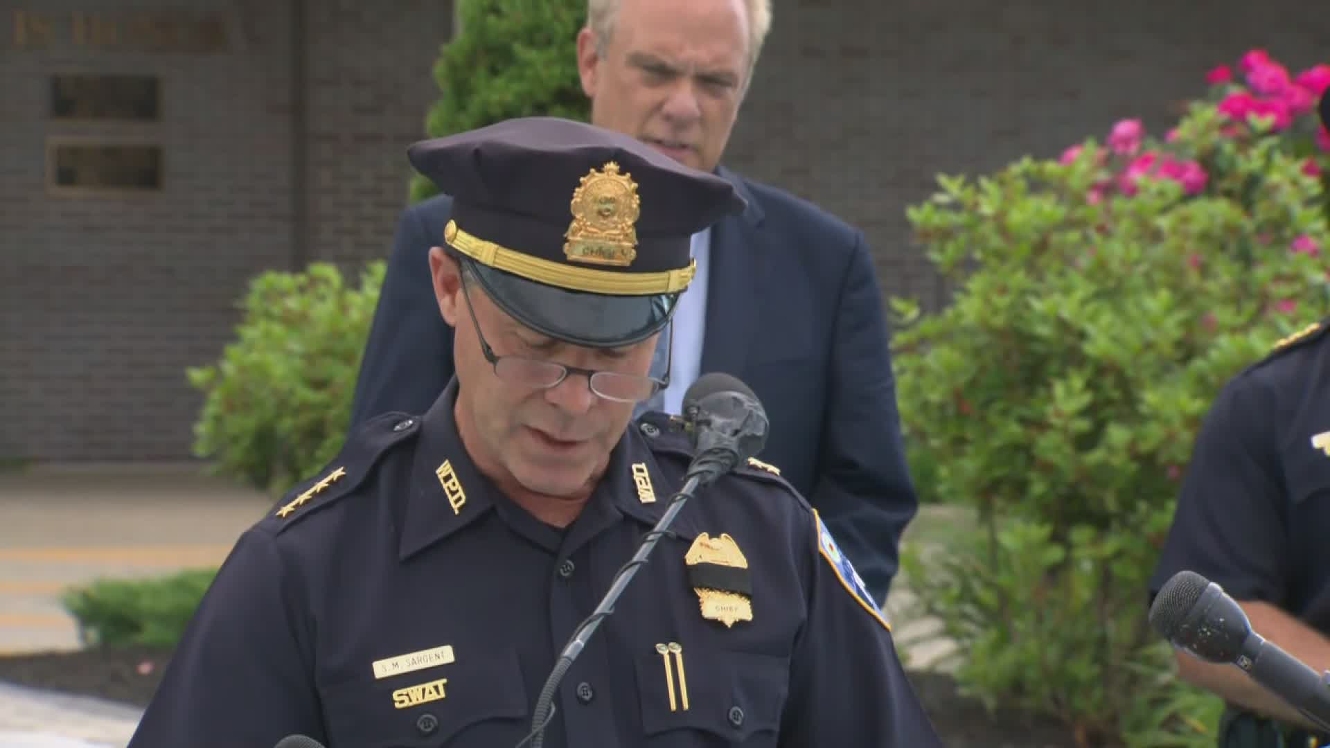 Police chief, mayor speak about officer's death in pond rescue attempt