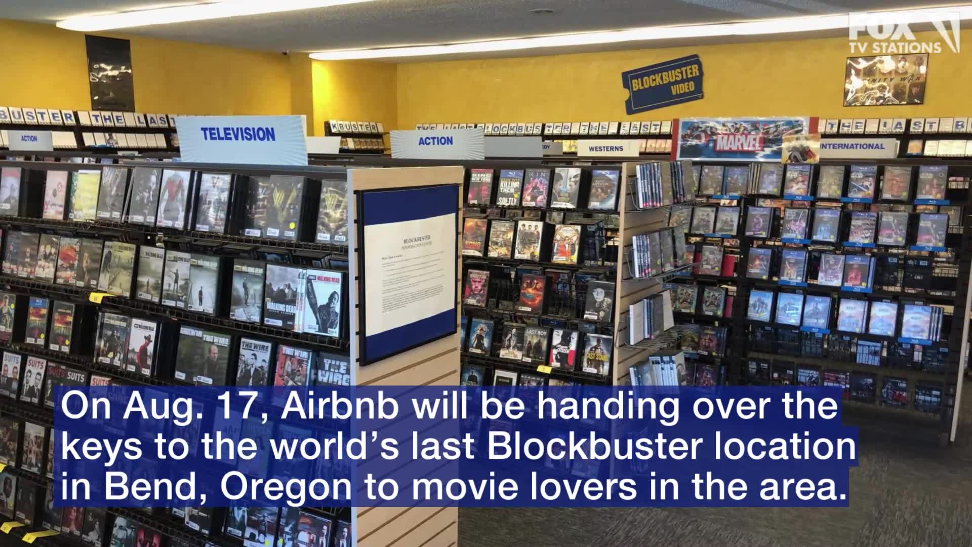 Last remaining Blockbuster store can be rented for sleepover on Airbnb for just $4
