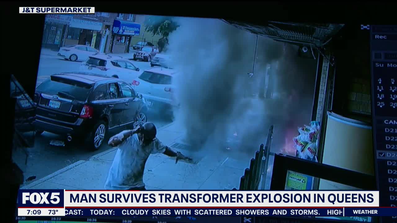 Man survives transformer explosion