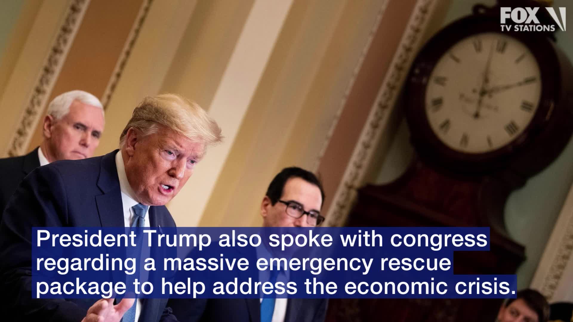 President Trump wants government to send checks to Americans to curb economic costs of coronavirus