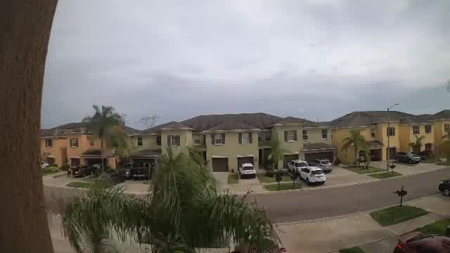 Timelapse footage shows storm clouds moving over Florida's Gulf Coast